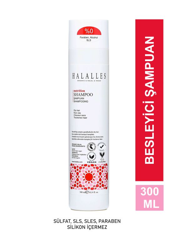 Kuru Ve Yıpranmış Saçlar Için Vitamin Biotin Amino Asit İçeren Besleyici Şampuan Sülfatsız Vegan 300 ml