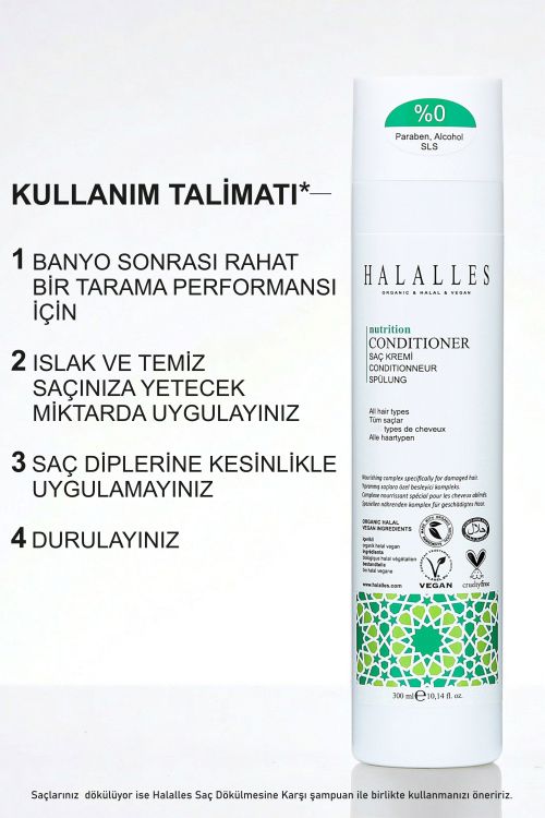 Halalles Besleyici Saç Kremi