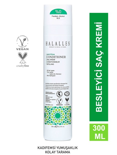 Halalles - Halalles Besleyici Saç Kremi Shea Yağı + Vitamin + Biotin + Amino Asit