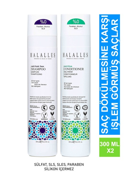 Halalles Saç Dökülmesine Karşı Şampuan İşlemli Normal Yapılı Saçlar - Thumbnail