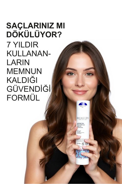 Halalles Saç Dökülmesine Karşı Şampuan İşlemli Yağlı Saçlar