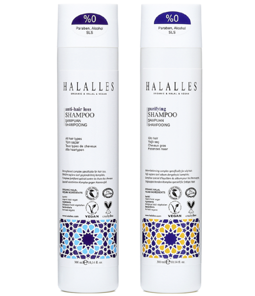 Halalles - Halalles Saç Dökülmesine Karşı Şampuan İşlemsiz Yağlı Saçlar