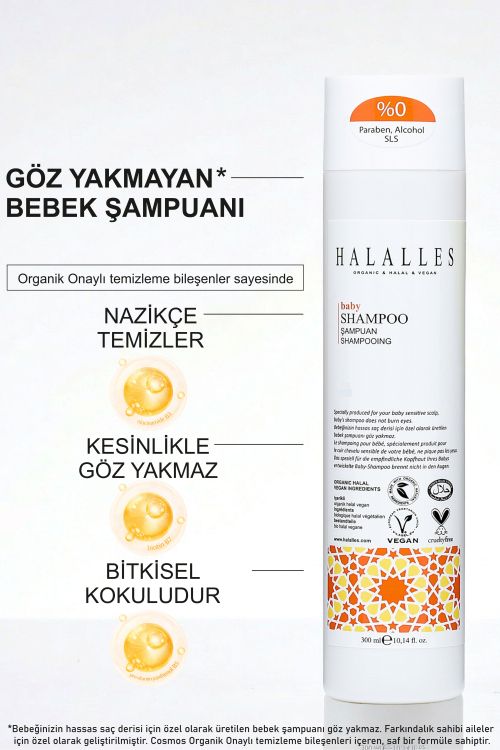 Halalles Göz Yakmayan Bebek Şampuanı