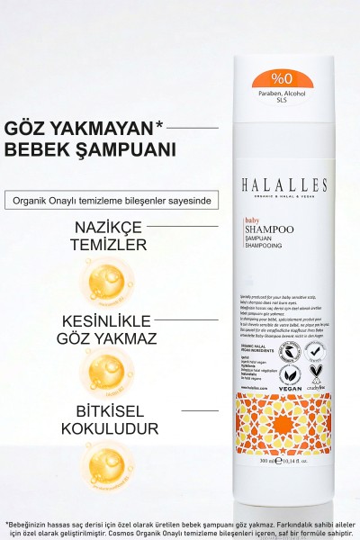 Halalles Göz Yakmayan Bebek Şampuanı Sülfatsız Formül - Thumbnail