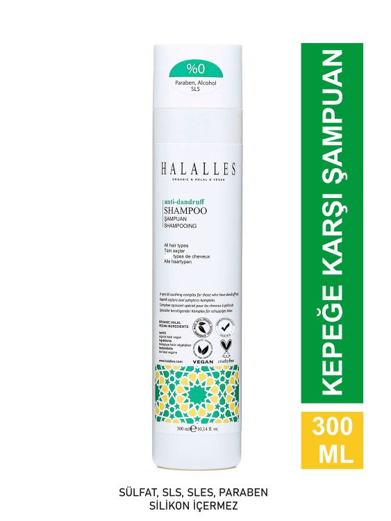Halalles Kepeğe Karşı Şampuan Piroctone Olamine İçeren Kepek + Kaşıntıyı Yatıştırıcı