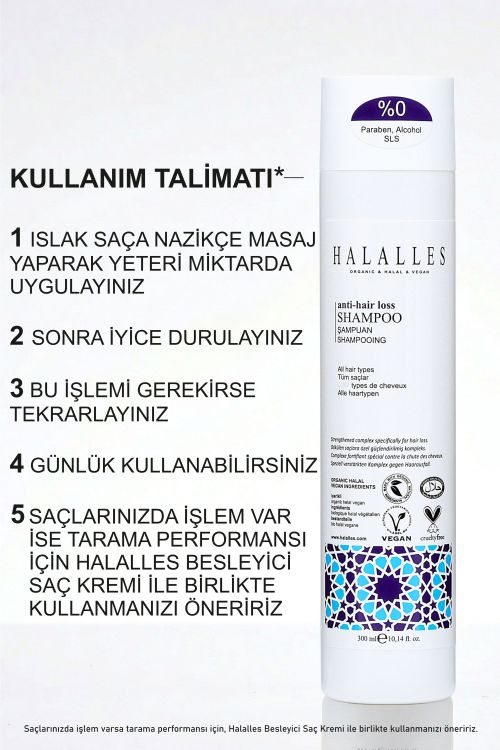 Halalles Saç Dökülmesine Karşı Şampuan