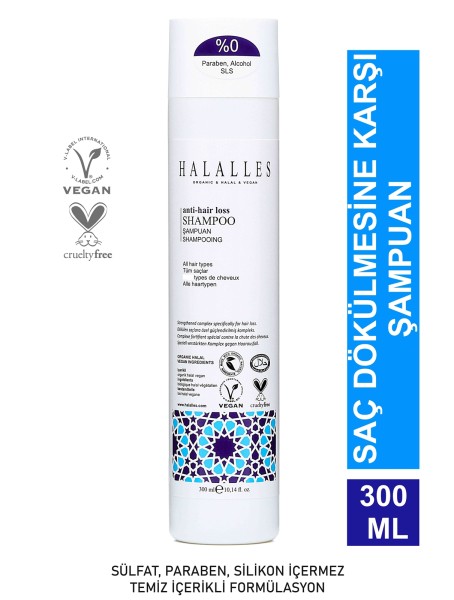 Halalles - Halalles Saç Dökülmesine Karşı Şampuan Vitamin + Biotin + Amino Asit