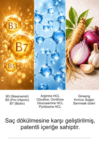 Halalles Saç Dökülmesine Karşı Şampuan Vitamin + Biotin + Amino Asit - Thumbnail